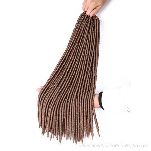 Hot sell 18 Inch hair Extension Crochet Braid  afro kinky bulk twist crochet braid hair straight faux locs